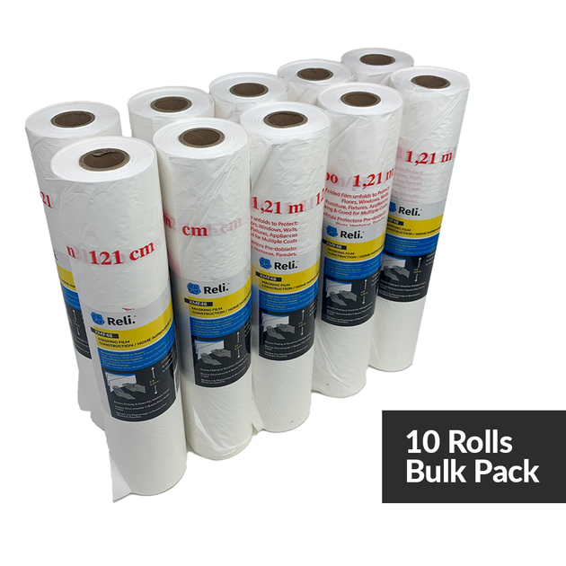 Reli. Pre-Folded Masking Film (10 rolls) - Bulk Value