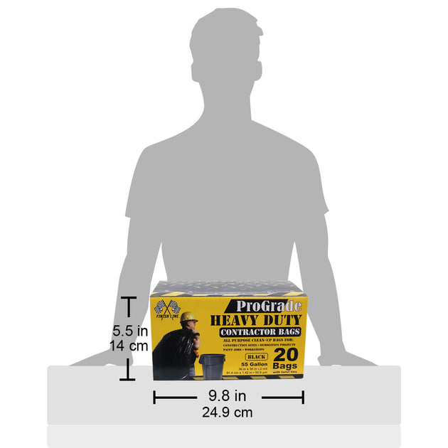 ProGrade 55-60 Gallon Contractor Bags Heavy Duty (2 mil)