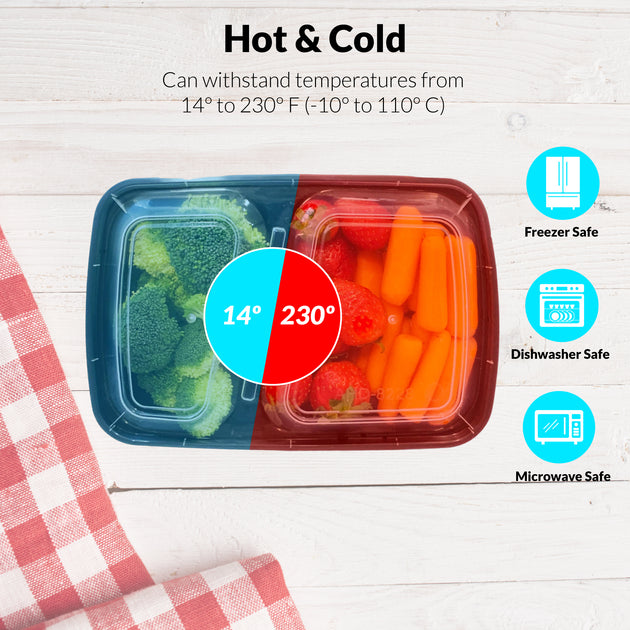 14 Meal Prep Containers Round 16oz. Reusable, Microwavable, Dishwasher Safe,  Convenient, and BPA Free 