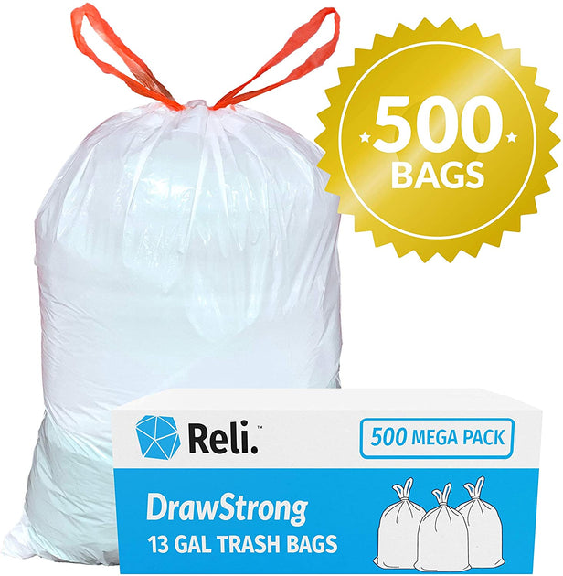 Reli. EcoStrong 33 Gallon Trash Bags, 150 Count Bulk, Black, Eco-Friendly