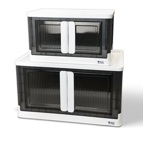 Collapsible Storage Bins with Lids