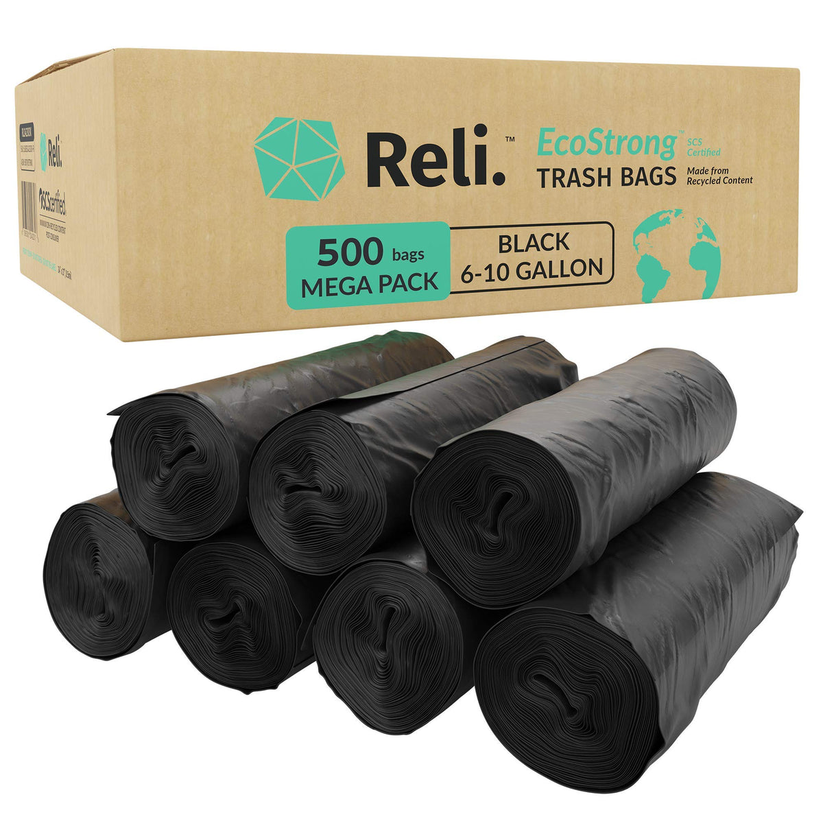 EcoStrong 6-10 Gallon - 500 Count - Recycled Material