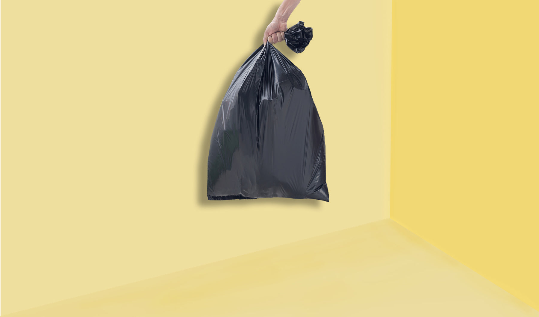 Heavy Duty Eco Black Big Trash Bags 55-60 Gallon Plastic Garden