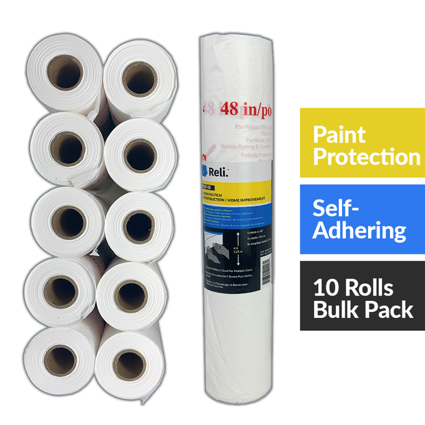 Reli. Pre-Folded Masking Film (10 rolls) - Bulk Value