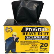 ProGrade Contractor Bags 40-45 Gallon - 20 Count - Black