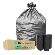 eco friendly trash bags 40-45 gallon 30 black trash bags mega pack wholesale bulk