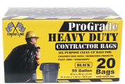 ProGrade Contractor Bags 55-60 Gallon - 20 Count - Black