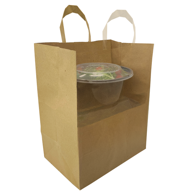 Reli. Shopping Bags, Reusable (250 Count Bulk; 2.25 mil Thick) Kraft  Shopping Bags for Restaurant, Take Out, Retail, Grocery - Recyclable  Shopping