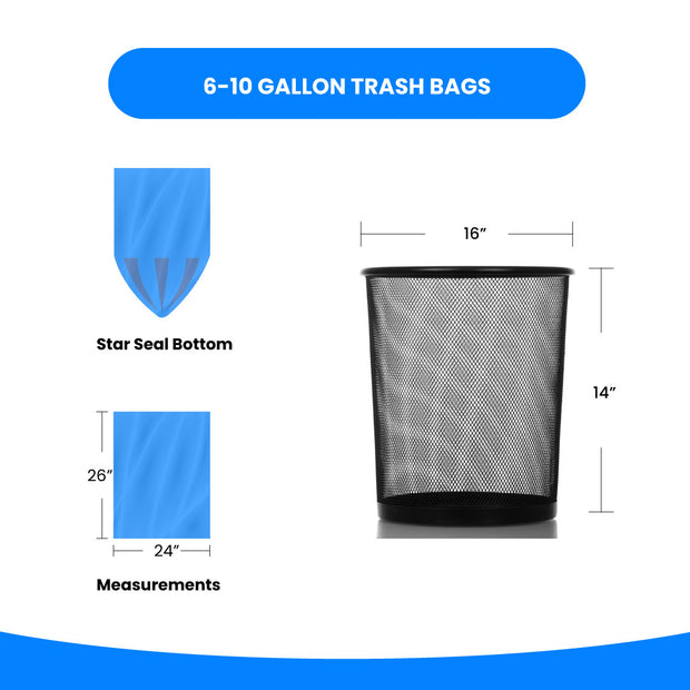 Ox Plastics 7-10 Gallon Trash Bags | High Density Bag | Ox Plastics – OX  Plastics