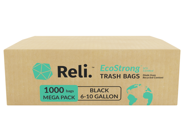 Reli. SuperValue 16-25 Gallon Recycling Bags | 120 Count | Blue Trash Bags